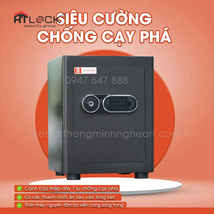 Két sắt siêu cường Việt Tiệp SC55VTDT khóa vân tay điện tử